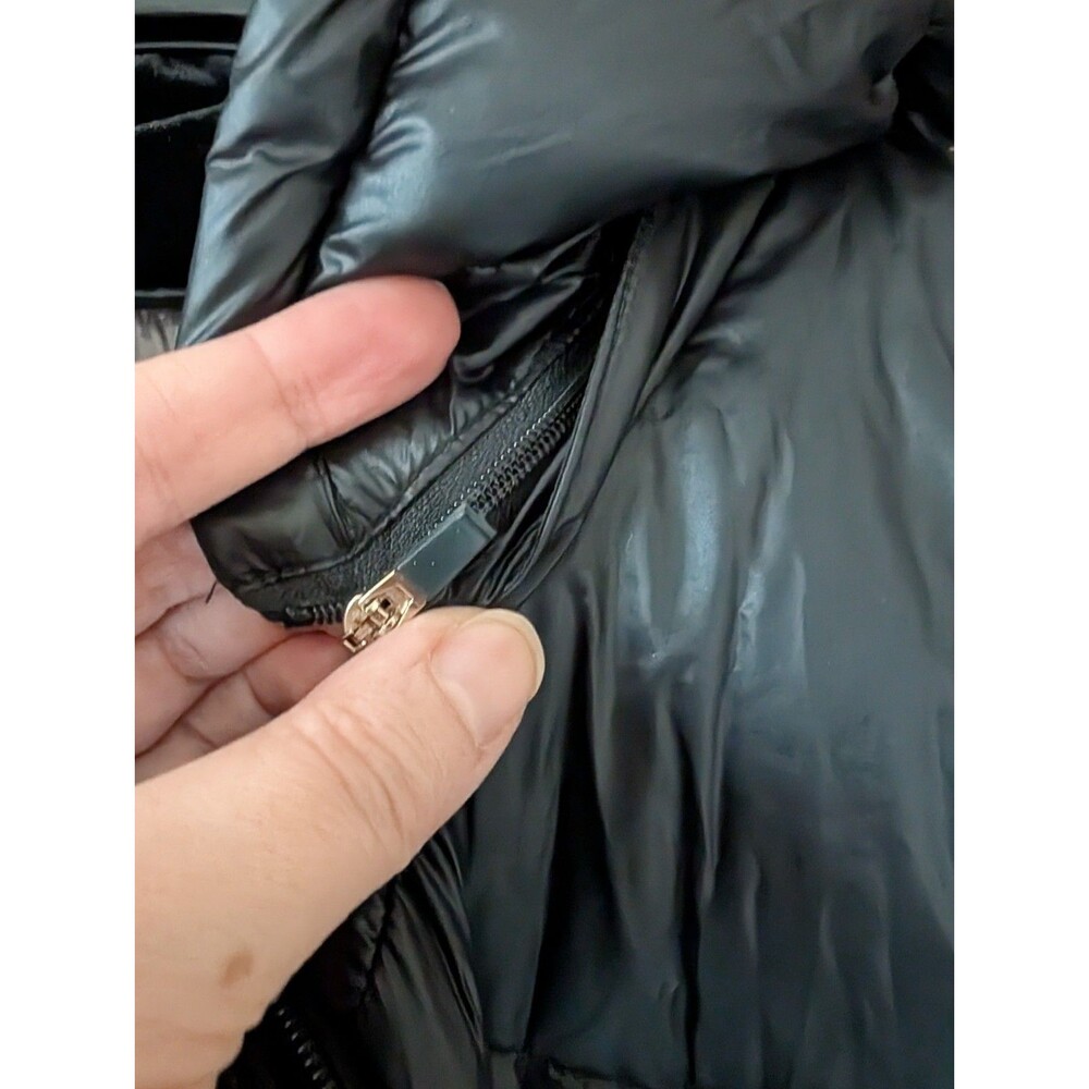 Andrew Marc Packable Lightweight Premium Down Hooded Puffer Jacket Coat Large - Picture 9 of 10